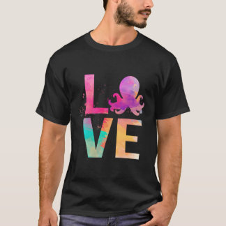Camiseta Octopus Mãe Colorida Octopus