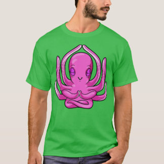 Camiseta Octopus no exercício de Yoga