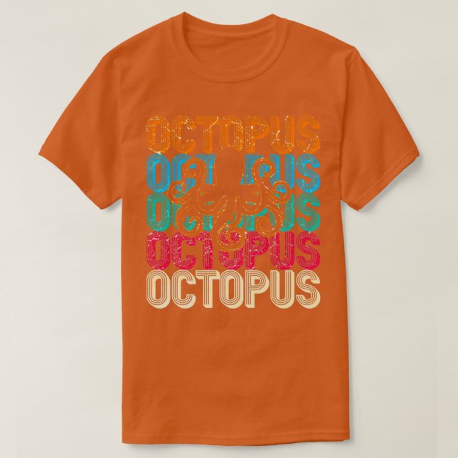 Camiseta Octopus Ocean Sea Animal (Frente do Design)