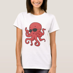 Camiseta Octopus Óculos escuros
