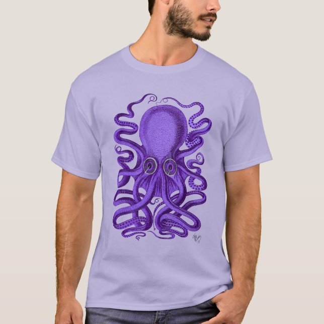Camiseta Octopus púrpura (Frente)