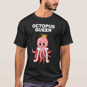 Camiseta Octopus Queen Girls Octopus Womens Octopus