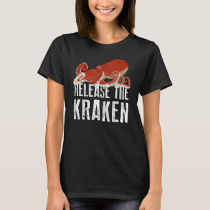 Camiseta Octopus Release Kraken Marine Animal Retro Sea Coo