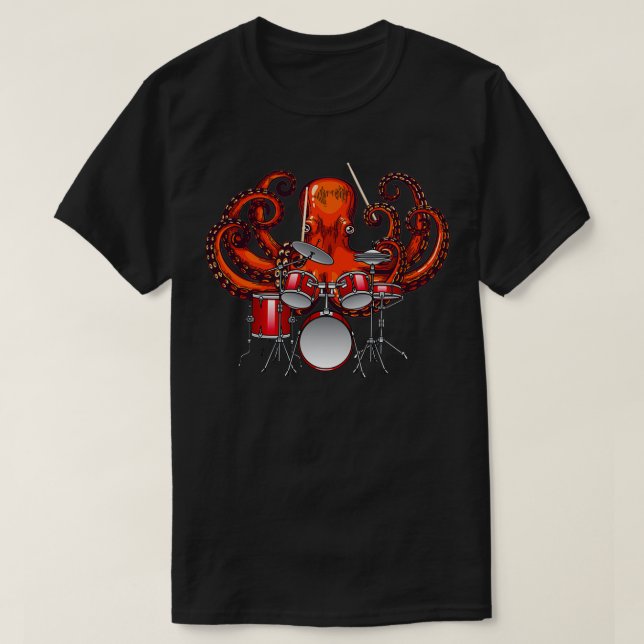 Camiseta Octopus Rockstar Como (Frente do Design)