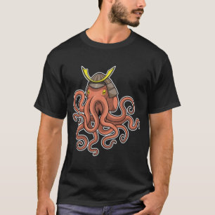 Camiseta Octopus Samurai Artes Marciais