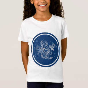 Camiseta Octopus Segurando Âncora