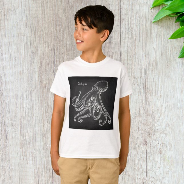 Camiseta Octopus Sketch (Criador carregado)
