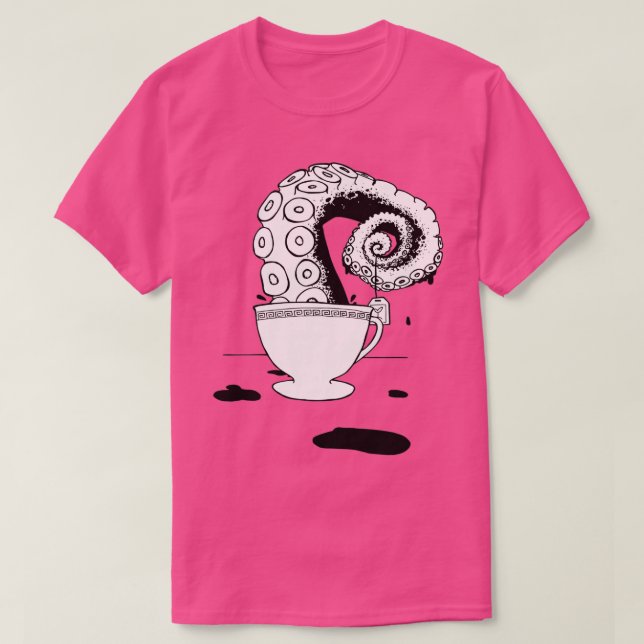 Camiseta Octopus Tea (Frente do Design)