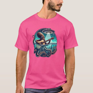 Camiseta Octopus tocando violão