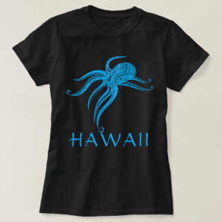 Camiseta OCTOPUS TRIBAL POLINÉSIO HAWAII LtBlue