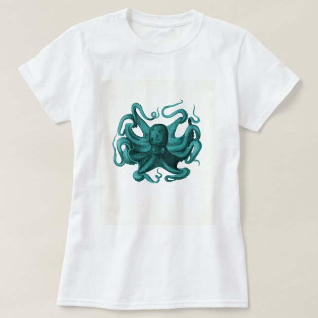 Camiseta Octopus Vintage (Frente do Design)