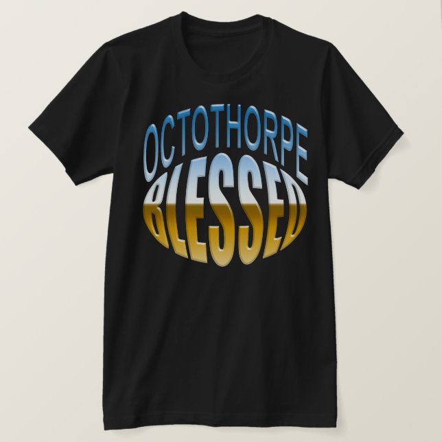 Camiseta Octotorpe (hashtag) Abençoado Sarcástico  (Frente do Design)