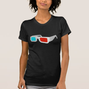 Camiseta Óculos 3D Retro Gráfico