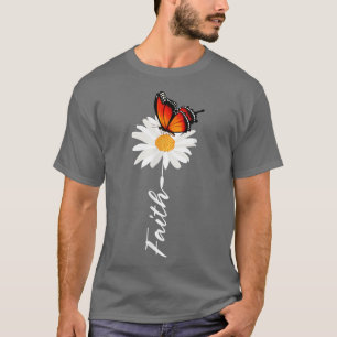 Camiseta óculos bonitos para margarida de jardim de borbole