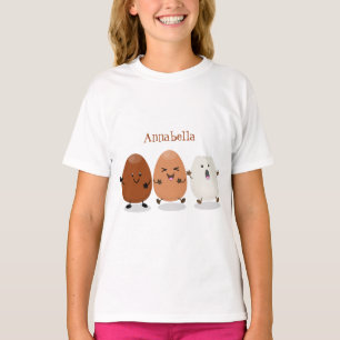 Camiseta Óculos caianos, bonitos, ilustração engraçada de d