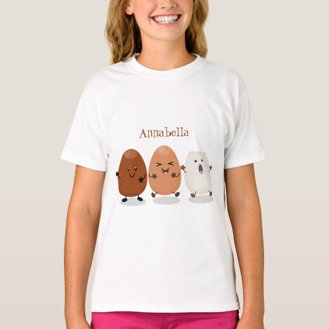 Camiseta Óculos caianos, bonitos, ilustração engraçada de d (Frente)