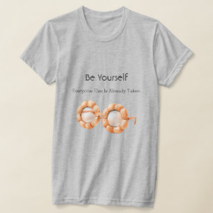 Camiseta Óculos de Abóbora Seja Você Mesmo
