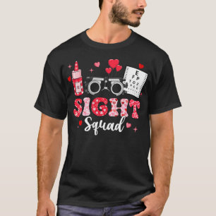 Camiseta Óculos De Ensaio Oculares De Esquadrão Luminoso Óp