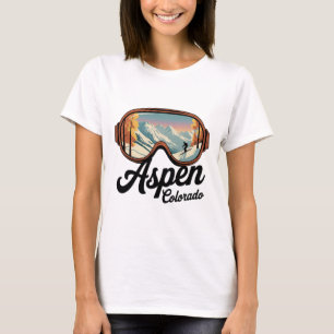 Camiseta Óculos de Esqui Aspen Colorado - Souvenir de Esqui