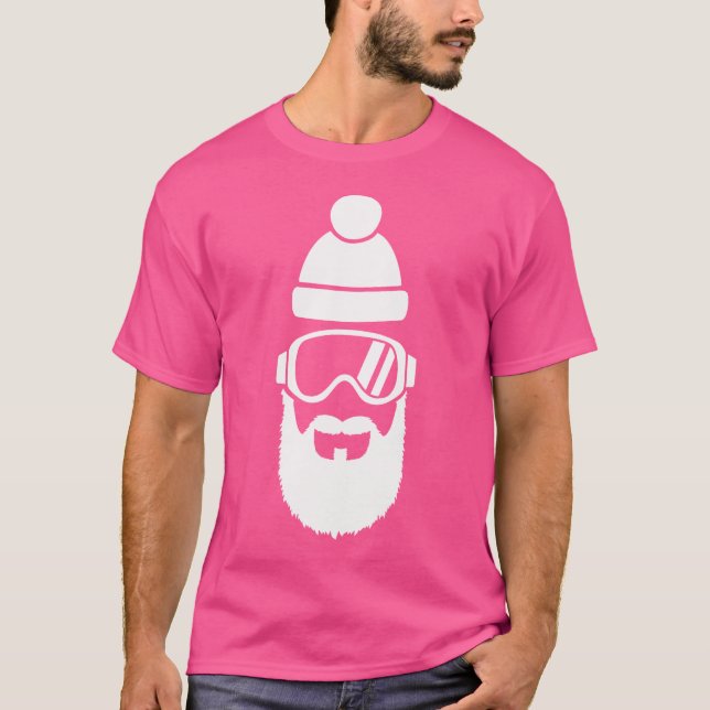Camiseta Óculos de Esqui Com Barba (Frente)