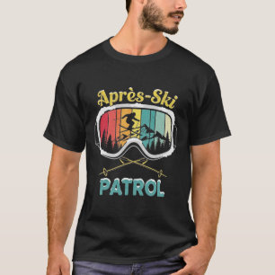 Camiseta Óculos de Esqui da Patrulha Pós-Eski Esquiador de