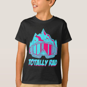 Camiseta Óculos de esqui retrô rad vintage anos 80 90 esqui