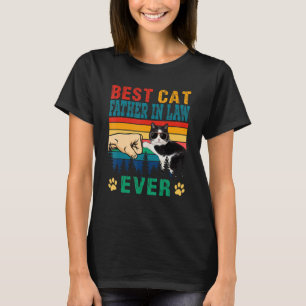 Camiseta Óculos de Gato Engraçados Melhor Gato Sogro de Sem