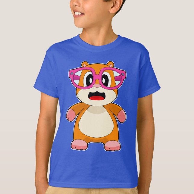 Camiseta Óculos de Hamster (Frente)