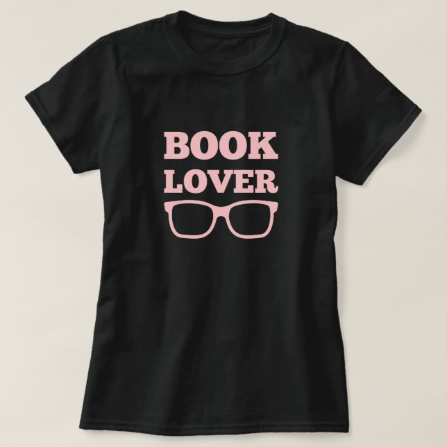 Camiseta Óculos de Leitura do Pão do Livro Engraçado (Frente do Design)