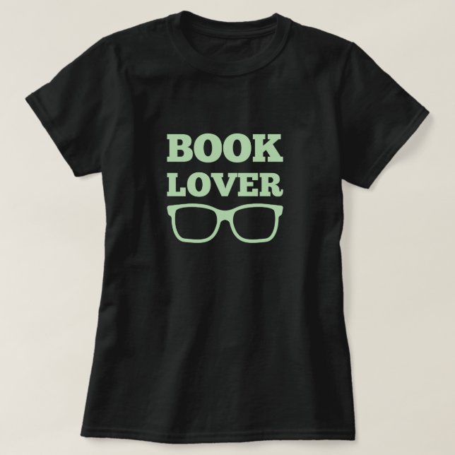 Camiseta Óculos de Leitura do Pão do Livro Engraçado (Frente do Design)