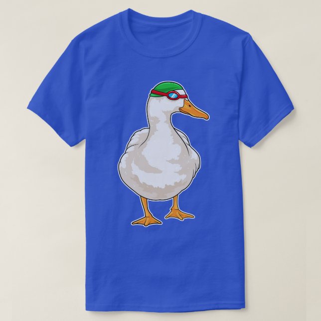 Camiseta Óculos de natação de pato (Frente do Design)