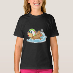 Camiseta Óculos de natação do urso