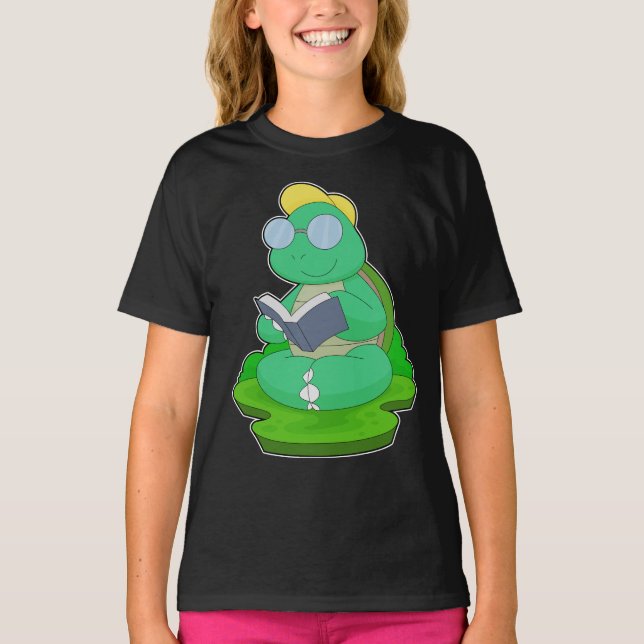 Camiseta Óculos de Nerd de Tartaruga (Frente)