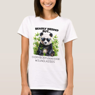 Camiseta Óculos de Panda Precisamente Desnecessários – ELGI