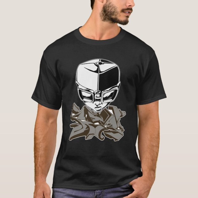Camiseta Óculos de proteção com t-shirt dos grafites (Frente)