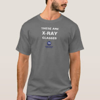 Óculos de raios X - Camisa-T Escura Básica