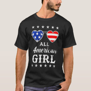 Camiseta Óculos De Sol 4 De Julho Patriótico All American G