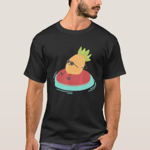 Camiseta Óculos de Sol Abacaxi Verão Natação