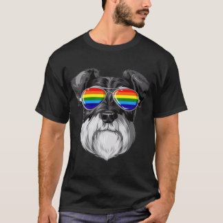 Camiseta Óculos de sol arco-íris LGBT Bandeira do Orgulho G
