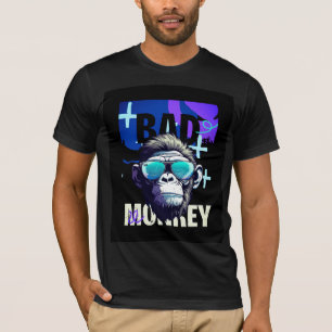 Camiseta Óculos de Sol Bad Monkey Streetwear Gráfico