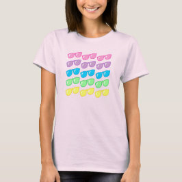 Camiseta Óculos de sol bonitos Cobrir