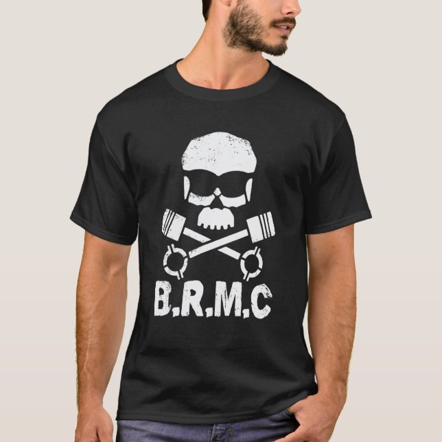 Camiseta Óculos de Sol BRMC Skull Mechanics Looks Fixe (Frente)