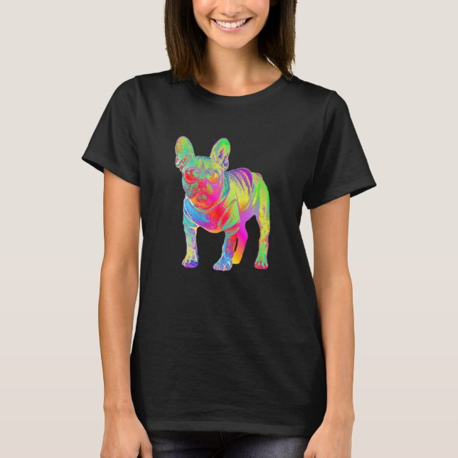 Camiseta Óculos de Sol Cachorro Psicodélico Cachorro Psytra (Frente)