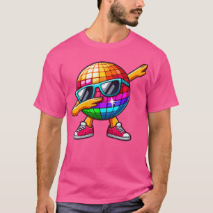 Camiseta Óculos de sol com Led 70S Disco Ball Dabbing Boate
