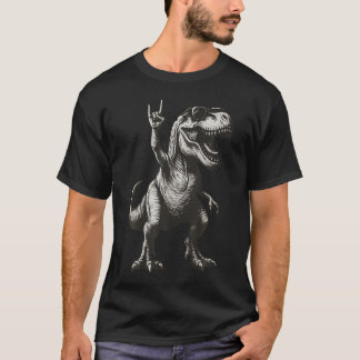 Camiseta Óculos de Sol com Placa de Rock de Dinossauro Lega