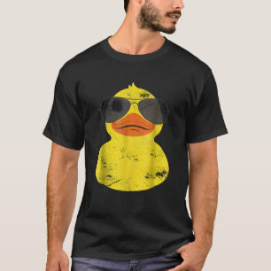 Camiseta Óculos de sol Cool Duckie Patinho Engraçado Pato d