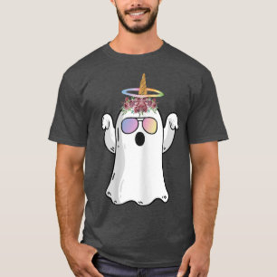 Camiseta Óculos de sol cortados pela coroa de flores do Uni