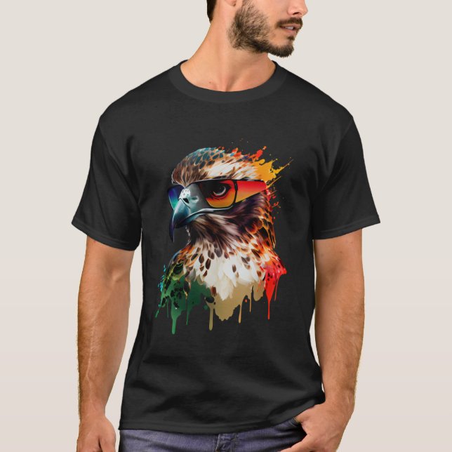 Camiseta Óculos de sol da águia férias de natureza solar de (Frente)