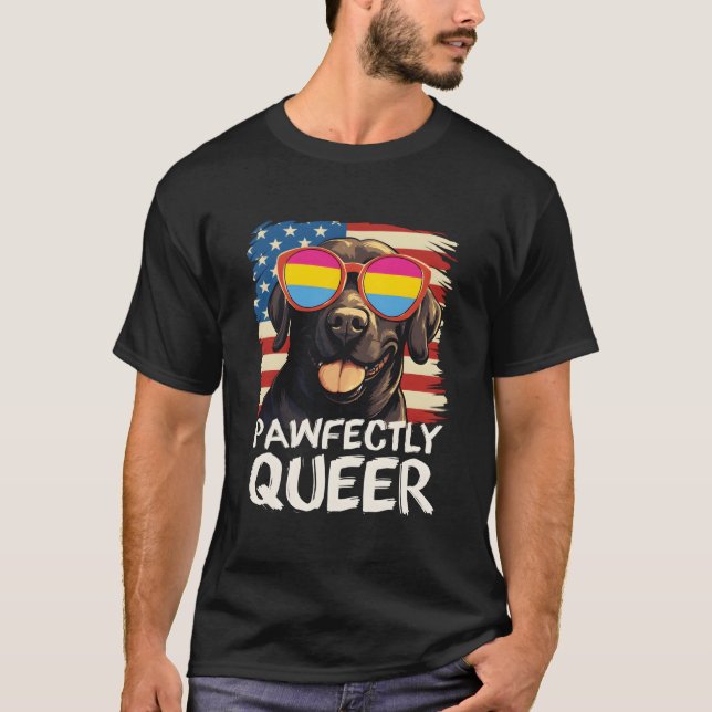 Camiseta Óculos de Sol da Bandeira Panual do Labrador Perfe (Frente)