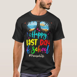 Camiseta Óculos de sol da escola do último dia do diretor f